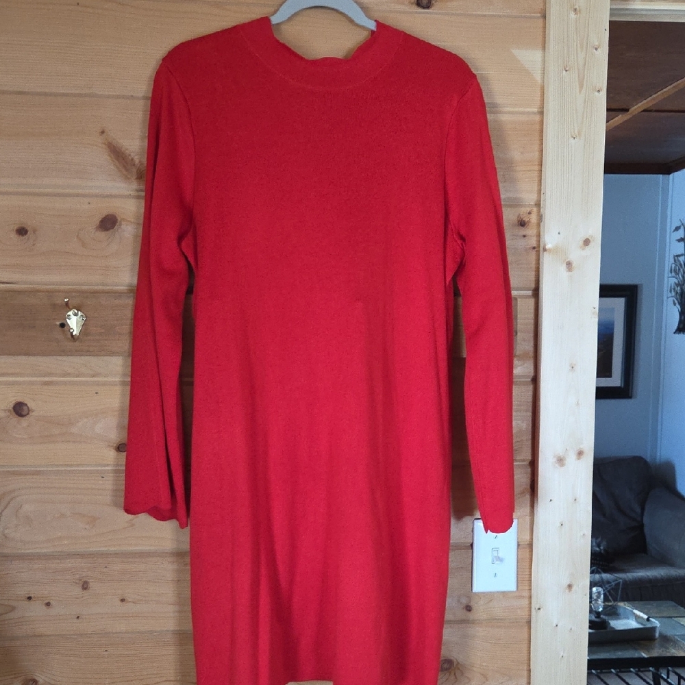 Red Sweater Dress